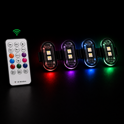 Kit Luces LED RGB para Vehículos - 8 colores