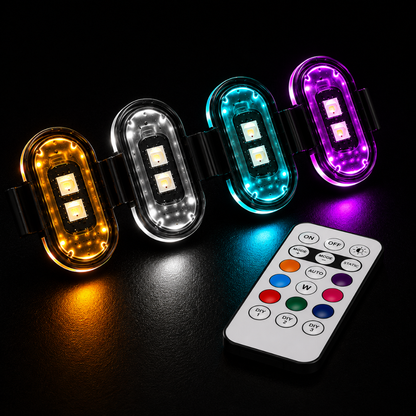 Kit Luces LED RGB para Vehículos - 8 colores